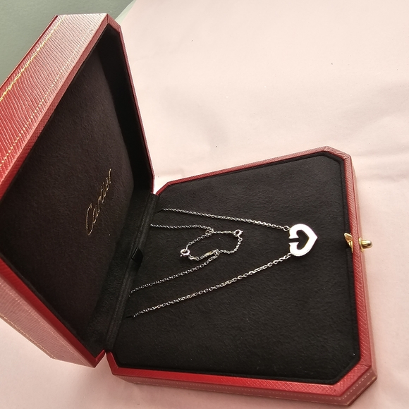 Cartier Necklace C heart White 18K Gold - Picture 13 of 16